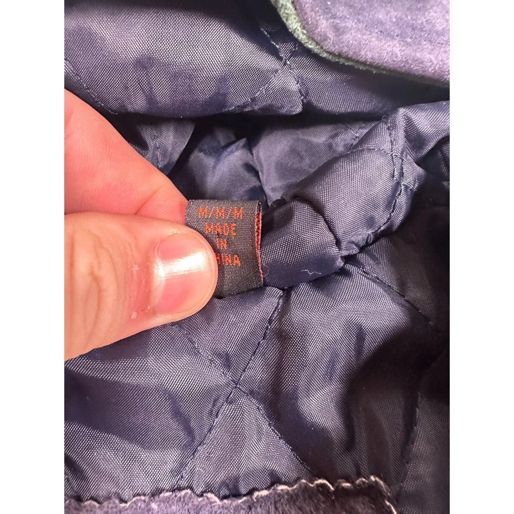 Outbrook Swing Jacket‎ Womens Medium Multicolor Leather Colorblock Hooded Toggle